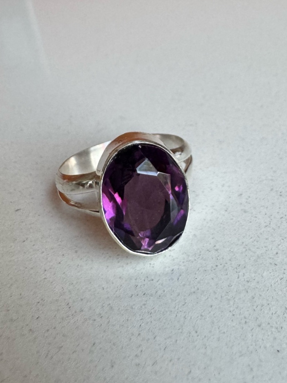 NWOT Sundance Midnight Cave Ring, Amethyst, Sterling Silver
